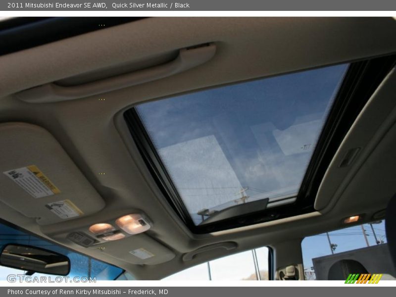 Quick Silver Metallic / Black 2011 Mitsubishi Endeavor SE AWD