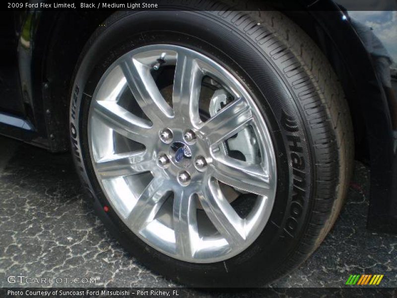 Black / Medium Light Stone 2009 Ford Flex Limited