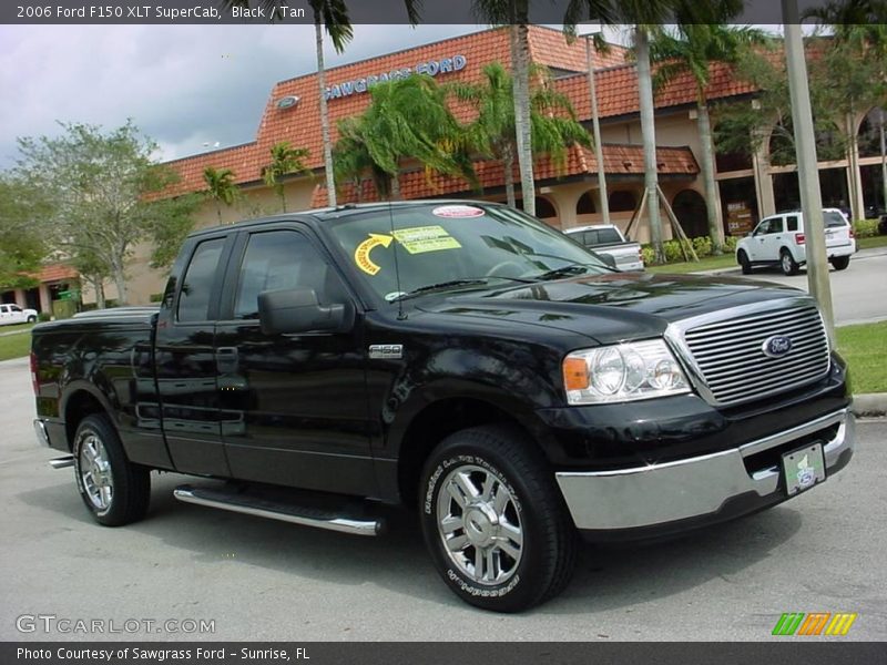Black / Tan 2006 Ford F150 XLT SuperCab