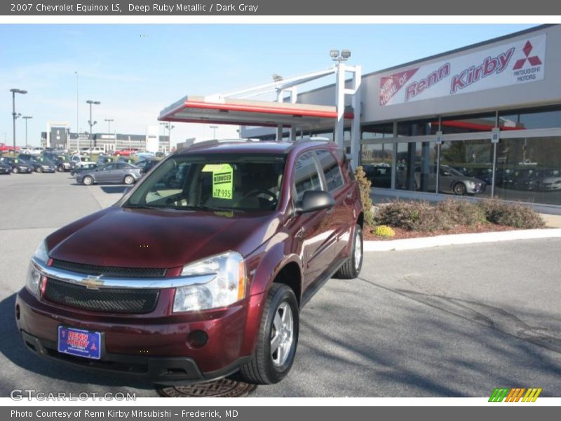 Deep Ruby Metallic / Dark Gray 2007 Chevrolet Equinox LS