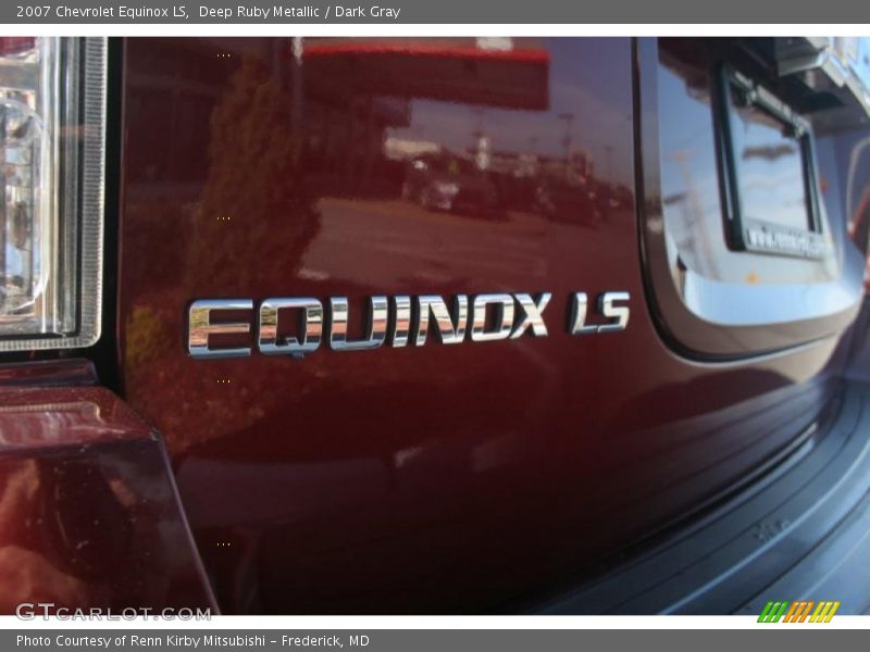 Deep Ruby Metallic / Dark Gray 2007 Chevrolet Equinox LS