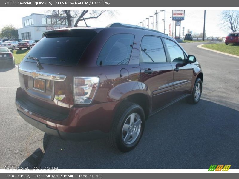 Deep Ruby Metallic / Dark Gray 2007 Chevrolet Equinox LS