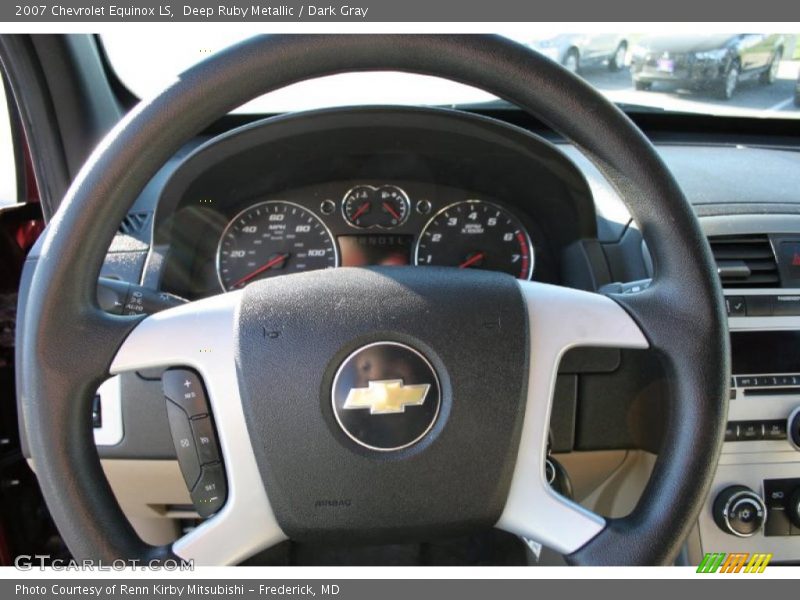 Deep Ruby Metallic / Dark Gray 2007 Chevrolet Equinox LS