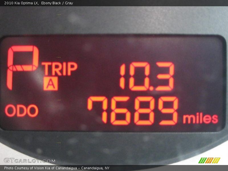 Ebony Black / Gray 2010 Kia Optima LX