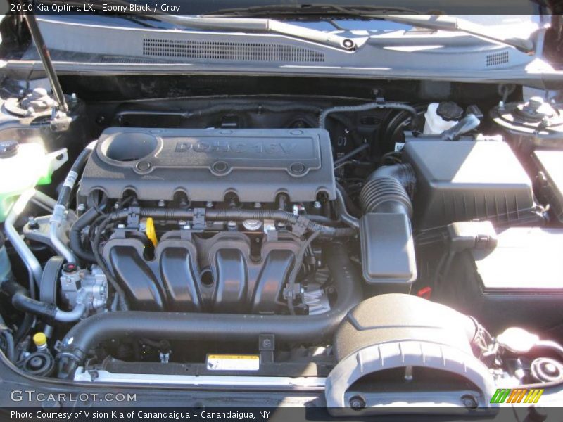 Ebony Black / Gray 2010 Kia Optima LX