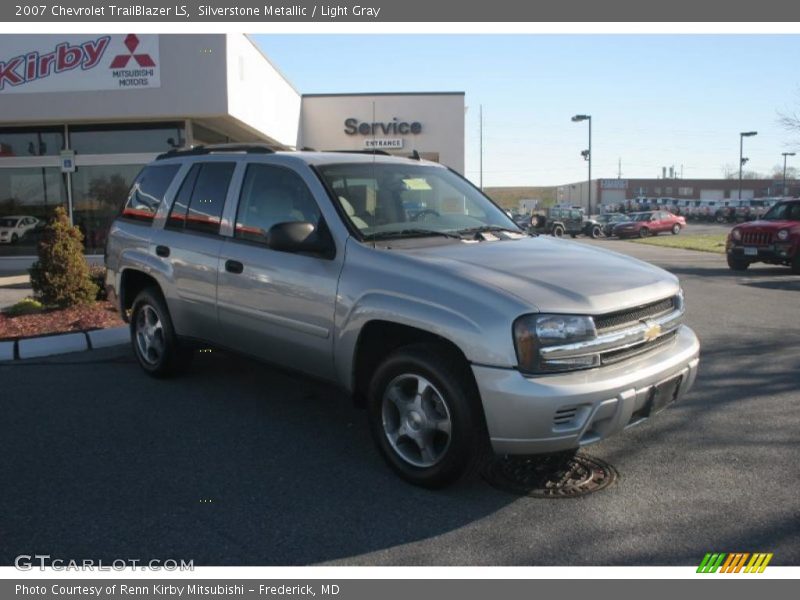 Silverstone Metallic / Light Gray 2007 Chevrolet TrailBlazer LS