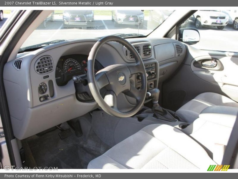 Silverstone Metallic / Light Gray 2007 Chevrolet TrailBlazer LS