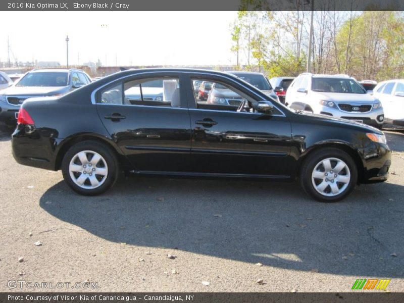 Ebony Black / Gray 2010 Kia Optima LX