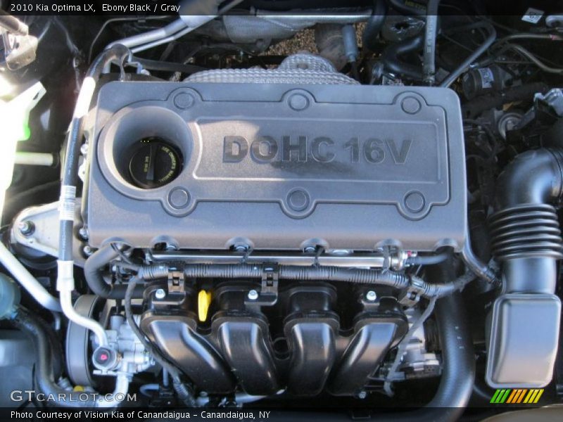 Ebony Black / Gray 2010 Kia Optima LX