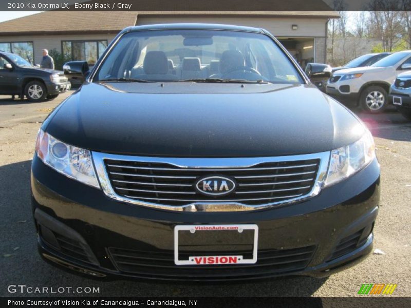 Ebony Black / Gray 2010 Kia Optima LX
