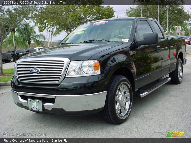 Black / Tan 2006 Ford F150 XLT SuperCab