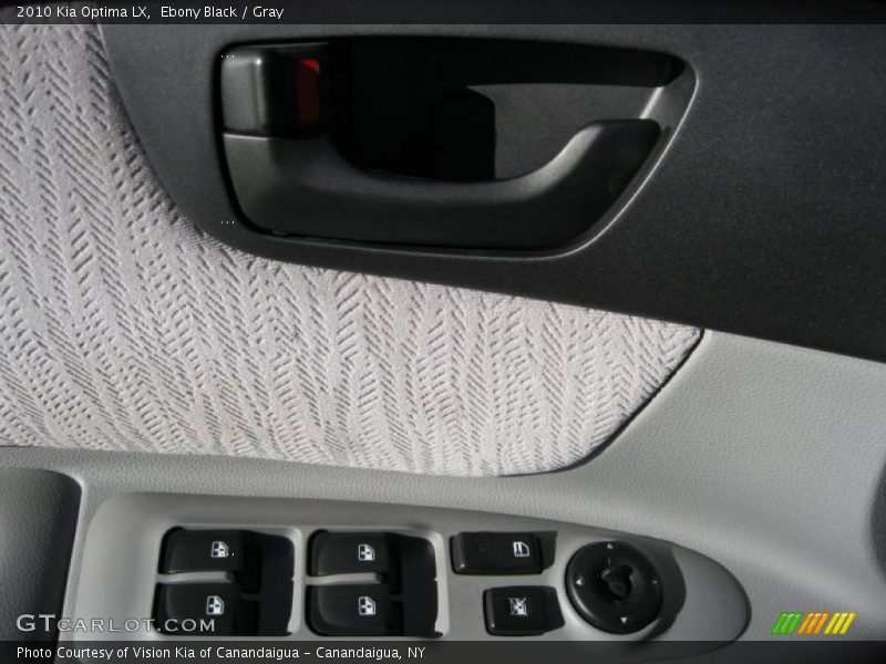Ebony Black / Gray 2010 Kia Optima LX
