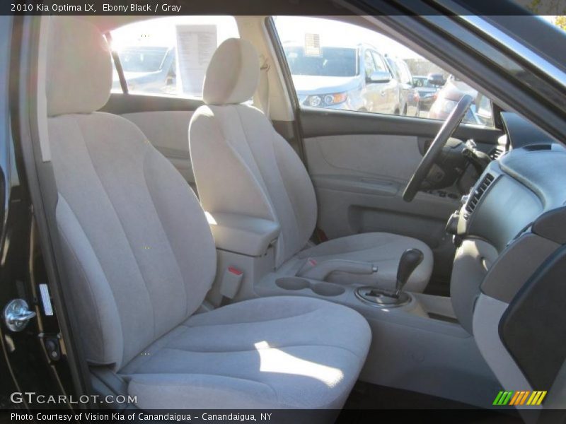 Ebony Black / Gray 2010 Kia Optima LX