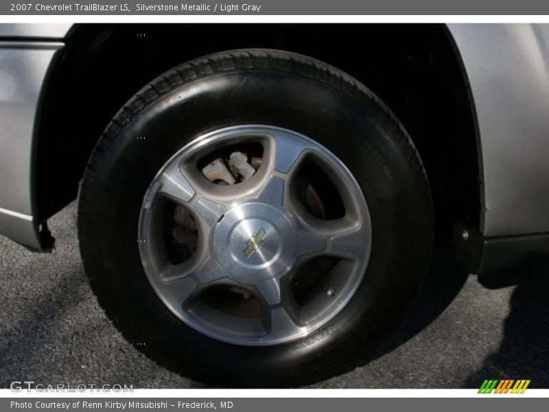 Silverstone Metallic / Light Gray 2007 Chevrolet TrailBlazer LS