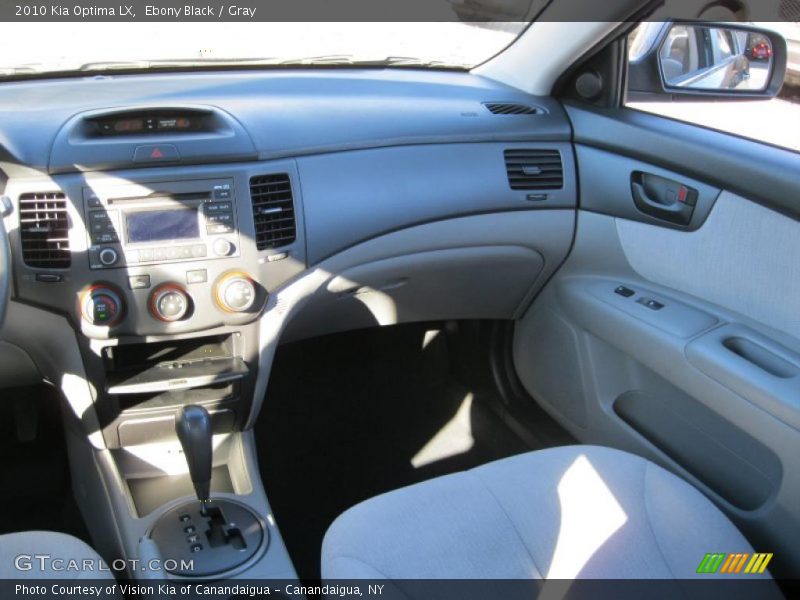 Ebony Black / Gray 2010 Kia Optima LX