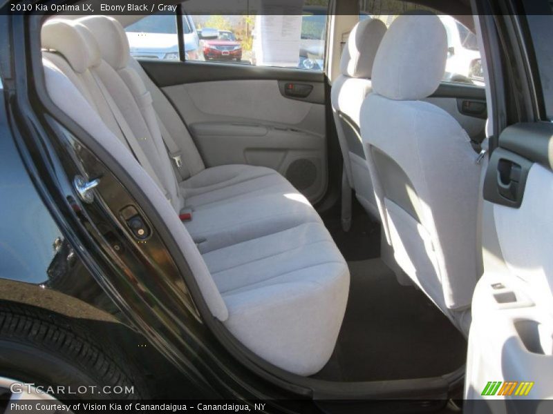 Ebony Black / Gray 2010 Kia Optima LX