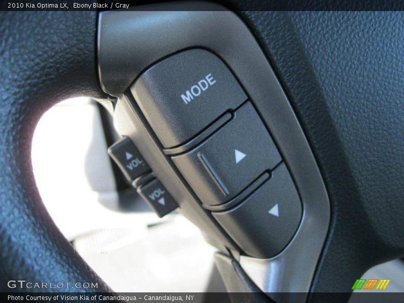 Ebony Black / Gray 2010 Kia Optima LX