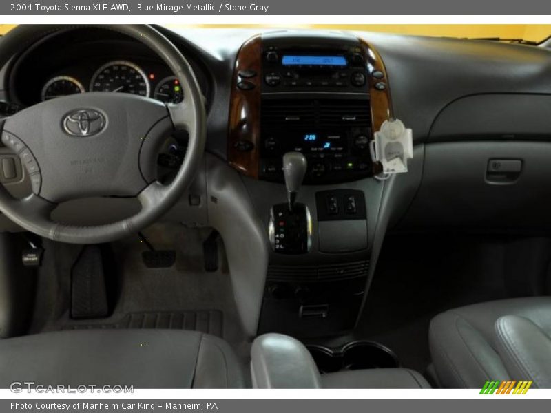 Blue Mirage Metallic / Stone Gray 2004 Toyota Sienna XLE AWD