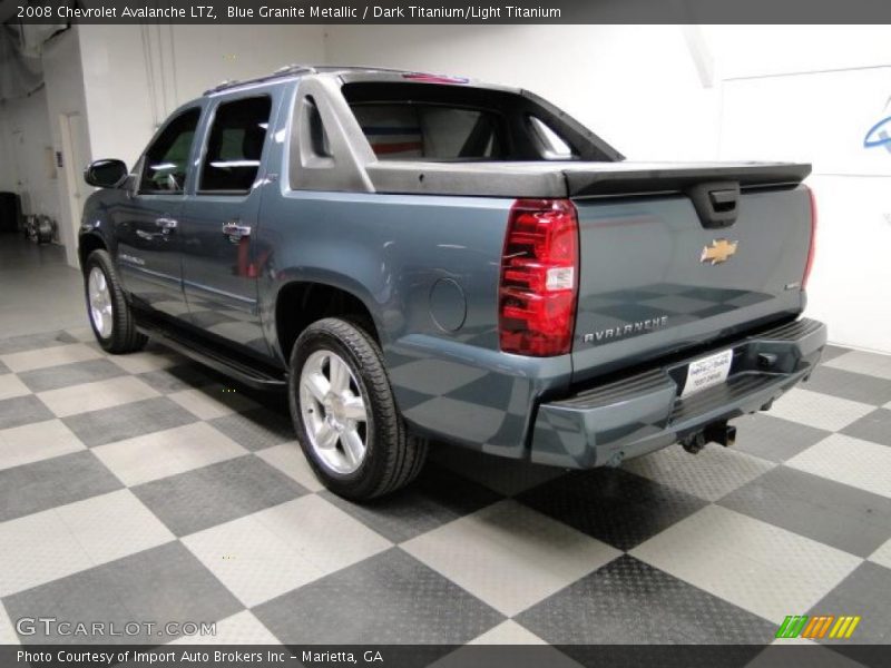 Blue Granite Metallic / Dark Titanium/Light Titanium 2008 Chevrolet Avalanche LTZ