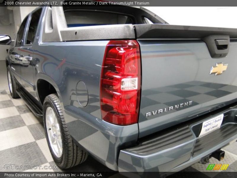 Blue Granite Metallic / Dark Titanium/Light Titanium 2008 Chevrolet Avalanche LTZ