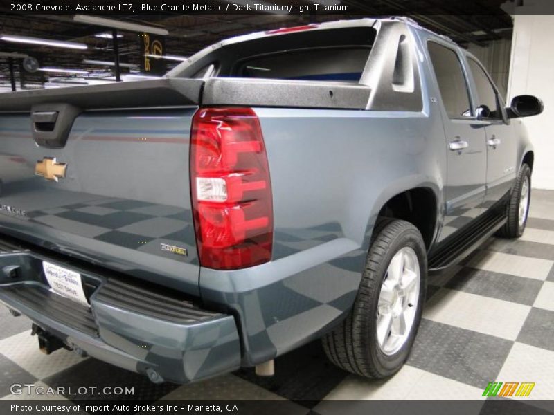 Blue Granite Metallic / Dark Titanium/Light Titanium 2008 Chevrolet Avalanche LTZ