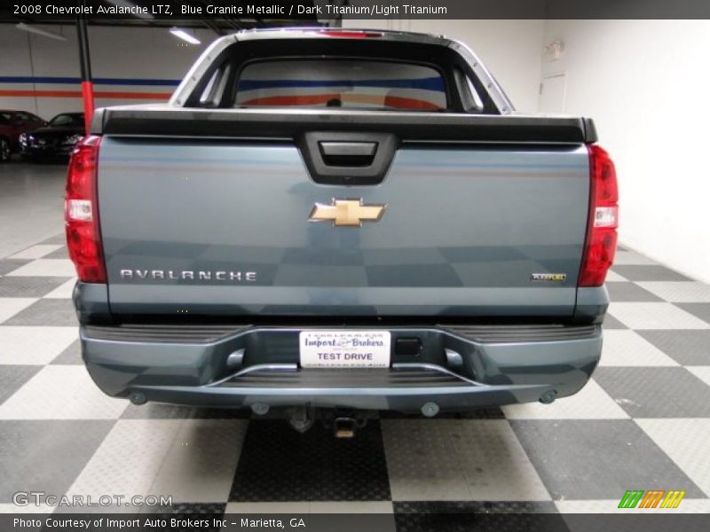 Blue Granite Metallic / Dark Titanium/Light Titanium 2008 Chevrolet Avalanche LTZ