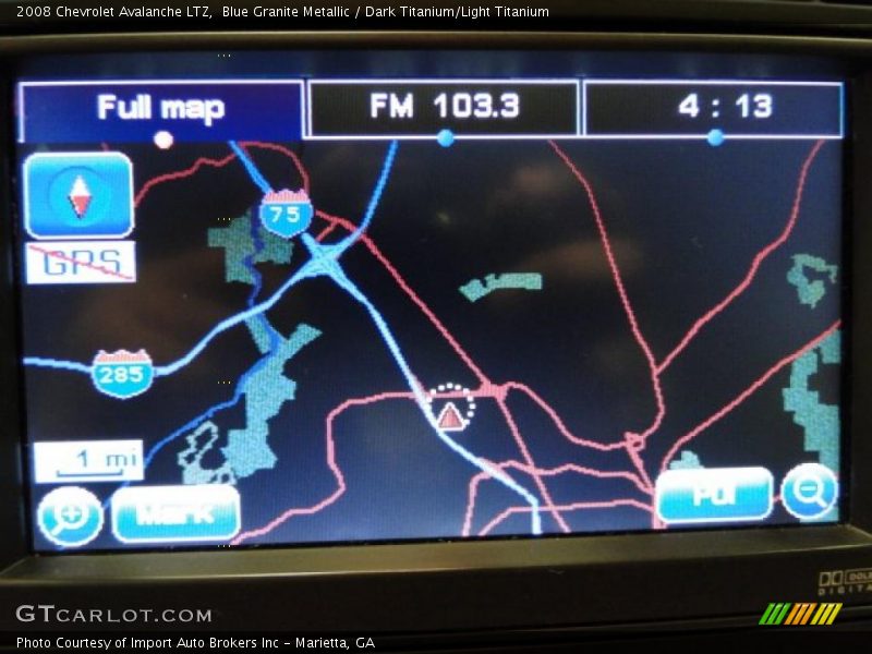 Navigation of 2008 Avalanche LTZ