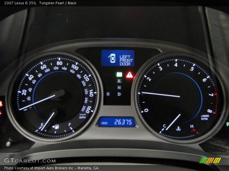 Tungsten Pearl / Black 2007 Lexus IS 350
