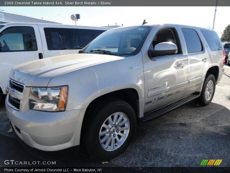 Silver Birch Metallic / Ebony 2009 Chevrolet Tahoe Hybrid 4x4