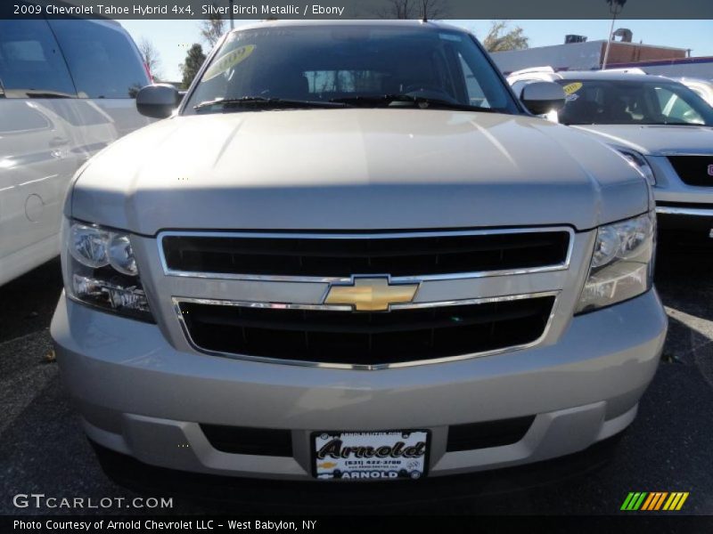 Silver Birch Metallic / Ebony 2009 Chevrolet Tahoe Hybrid 4x4