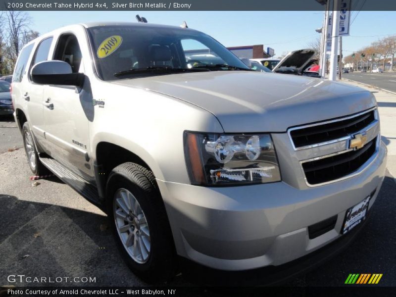 Silver Birch Metallic / Ebony 2009 Chevrolet Tahoe Hybrid 4x4