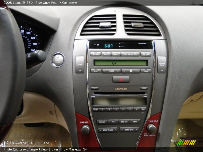Controls of 2008 ES 350