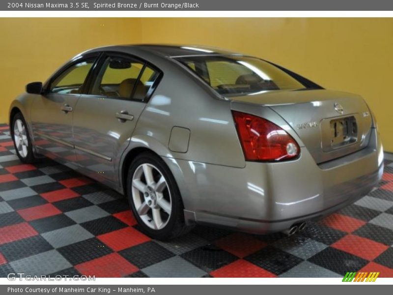 Spirited Bronze / Burnt Orange/Black 2004 Nissan Maxima 3.5 SE