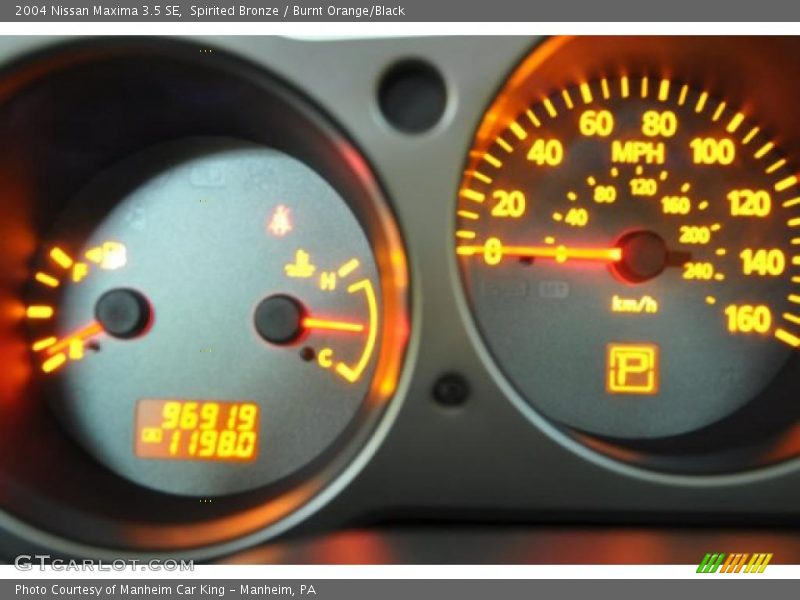 Spirited Bronze / Burnt Orange/Black 2004 Nissan Maxima 3.5 SE