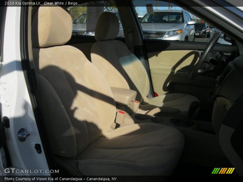 Clear White / Beige 2010 Kia Optima LX