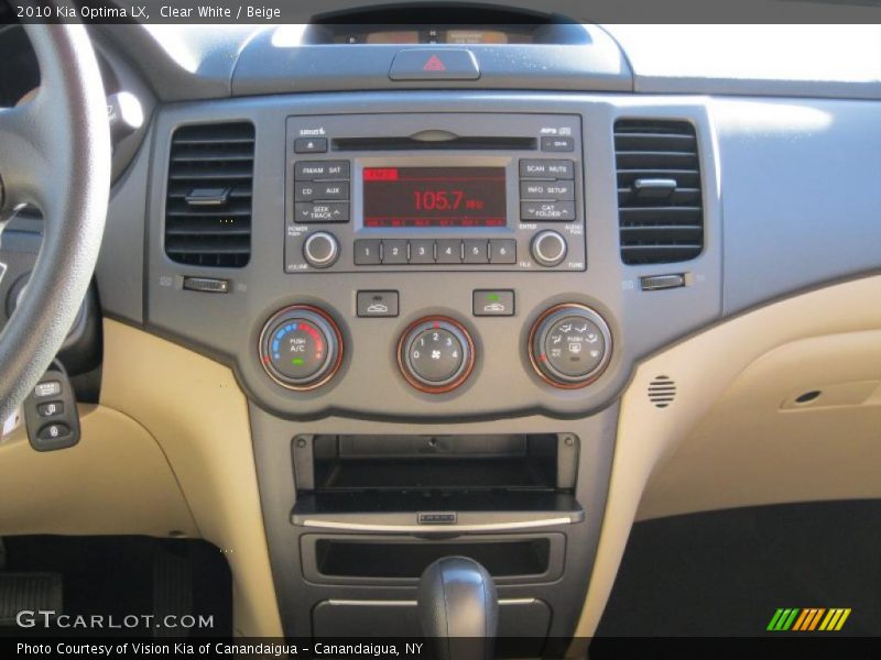 Controls of 2010 Optima LX