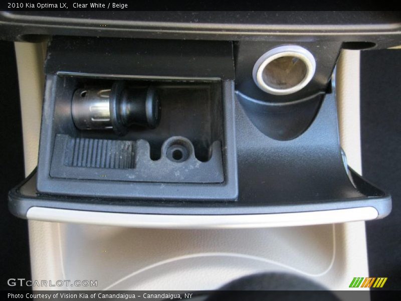 Clear White / Beige 2010 Kia Optima LX