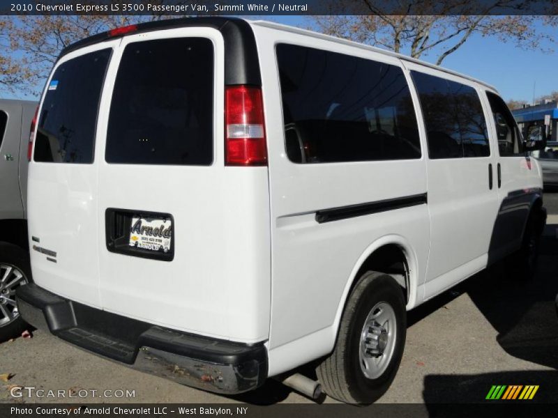 Summit White / Neutral 2010 Chevrolet Express LS 3500 Passenger Van