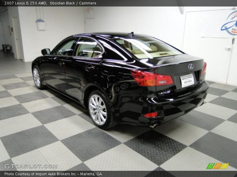 Obsidian Black / Cashmere 2007 Lexus IS 250 AWD
