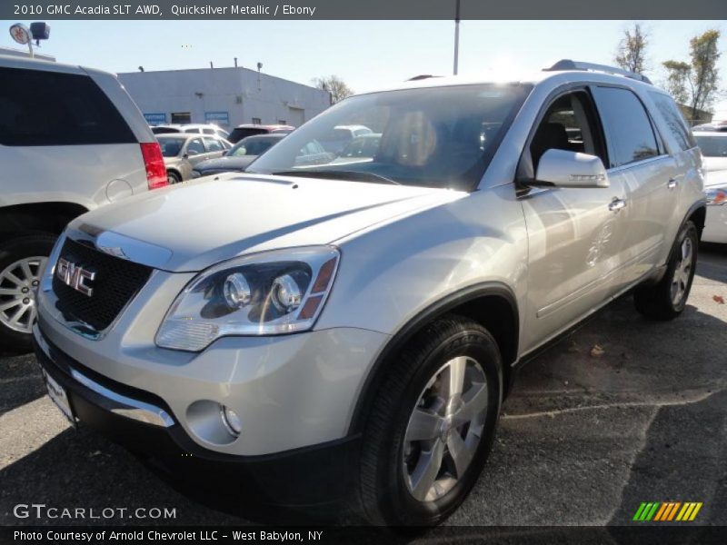 Quicksilver Metallic / Ebony 2010 GMC Acadia SLT AWD