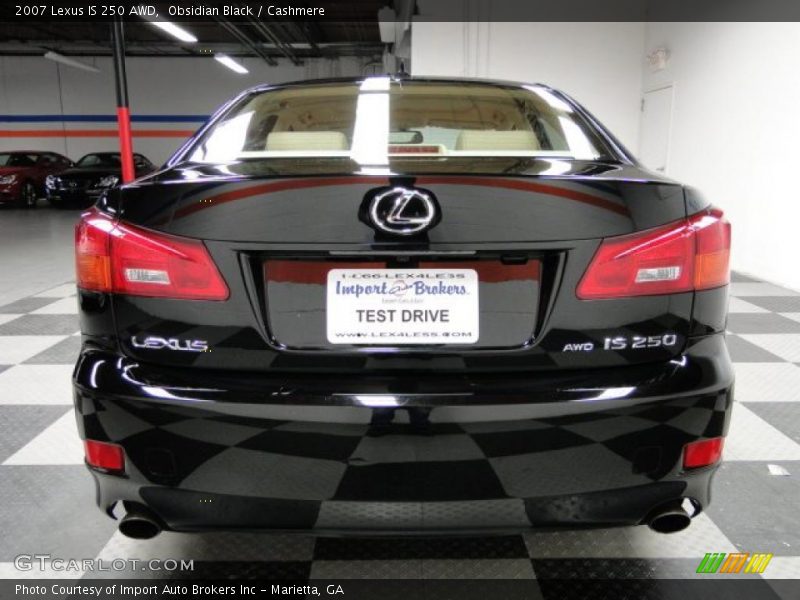 Obsidian Black / Cashmere 2007 Lexus IS 250 AWD