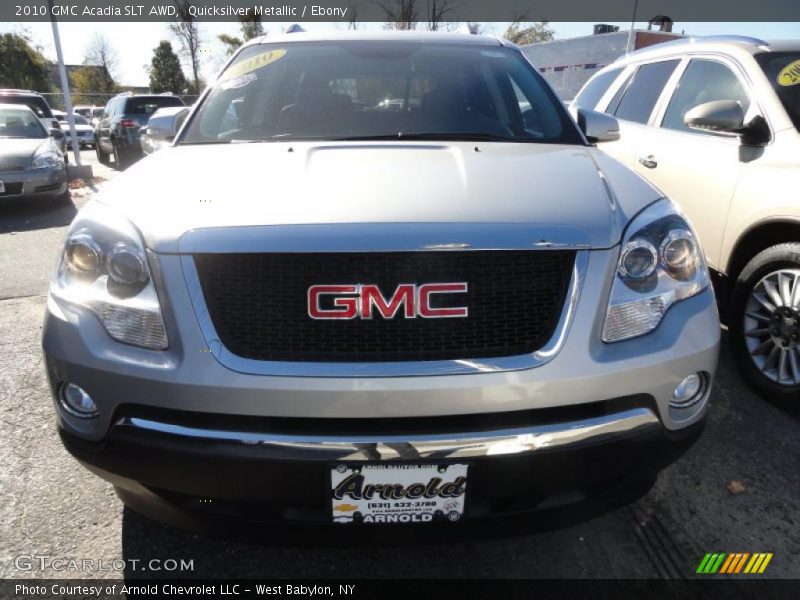 Quicksilver Metallic / Ebony 2010 GMC Acadia SLT AWD