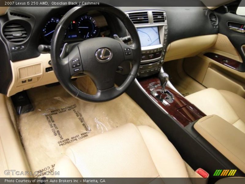 Obsidian Black / Cashmere 2007 Lexus IS 250 AWD