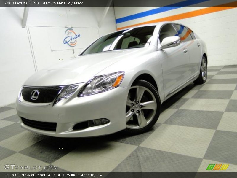 Mercury Metallic / Black 2008 Lexus GS 350