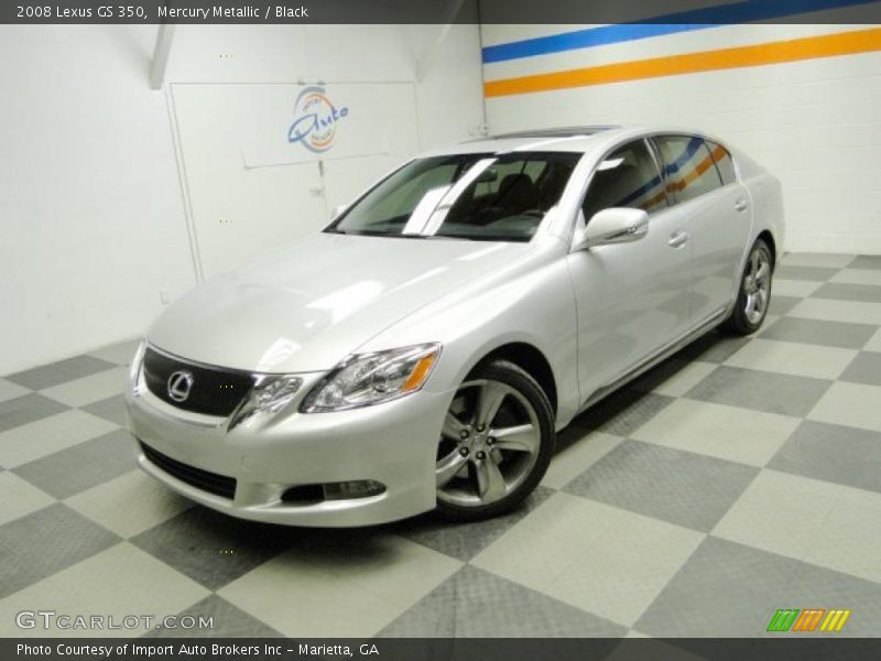 Mercury Metallic / Black 2008 Lexus GS 350