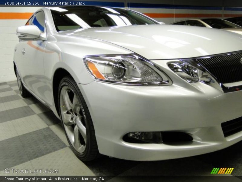 Mercury Metallic / Black 2008 Lexus GS 350