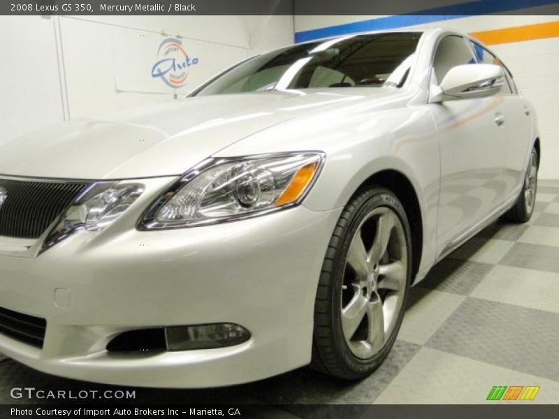 Mercury Metallic / Black 2008 Lexus GS 350