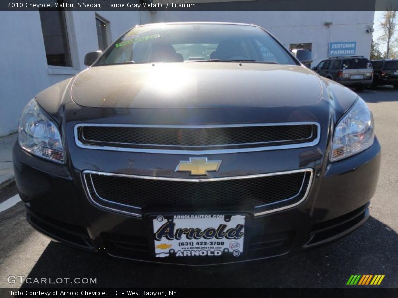 Taupe Gray Metallic / Titanium 2010 Chevrolet Malibu LS Sedan