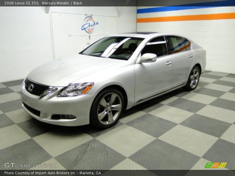 Mercury Metallic / Black 2008 Lexus GS 350