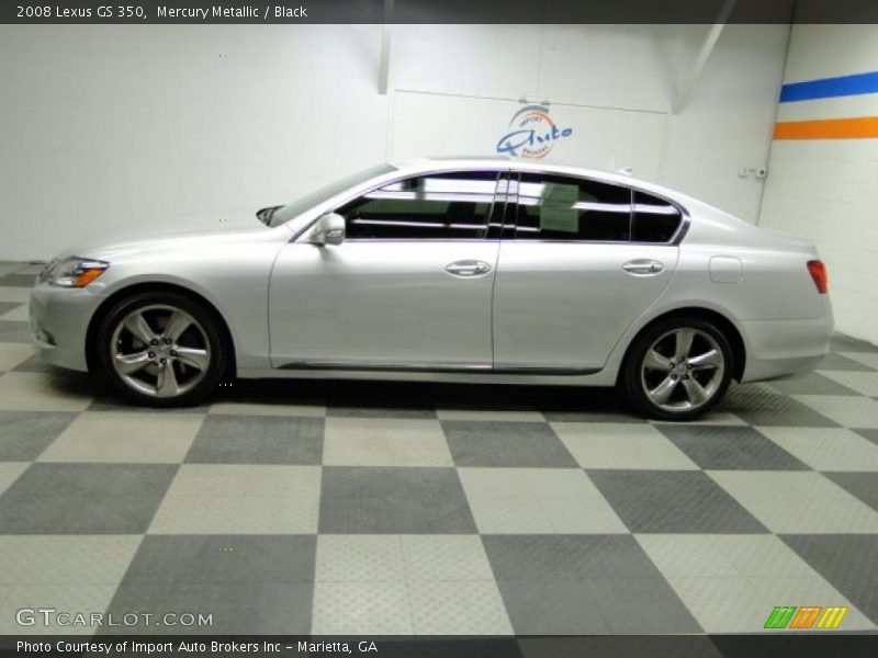 Mercury Metallic / Black 2008 Lexus GS 350